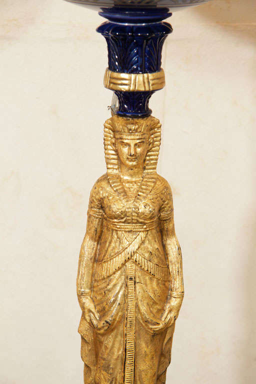 Pair of Napoleon III Neo-Egyptian Lamps 2